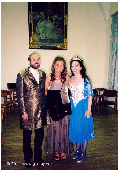 Josef, Luise and Gülay Princess after concert at Minoritensaal, Graz (2003)