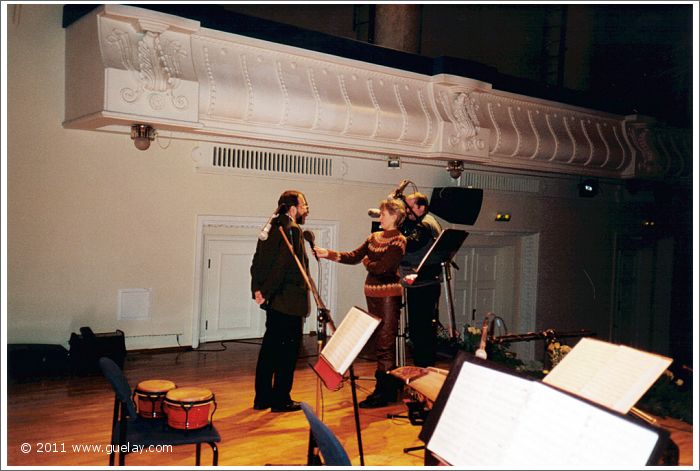 Josef Olt at TV-Interview in Estonia Concert Hall, Tallinn