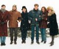 Nariman, Hristan, Feng-Chiu, Piotr, Kristine and Gülay at snowfall in Tallinn