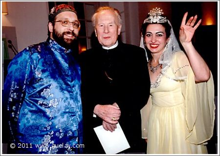 Gülay Princess with cardinal DDr. Franz Koenig and Josef W. Olt