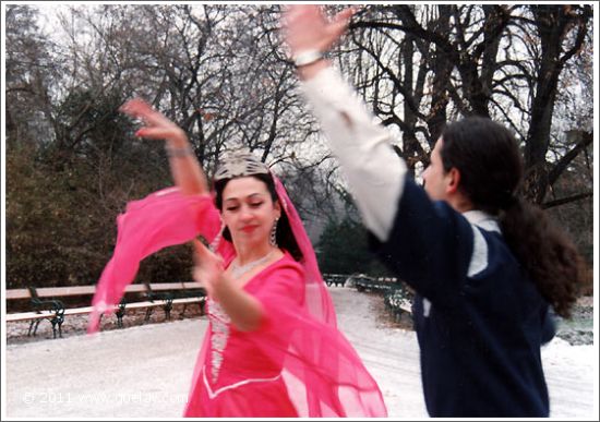 Gülay Princess and Ertuğ Puke, shooting for TV-show (TRT-INT)