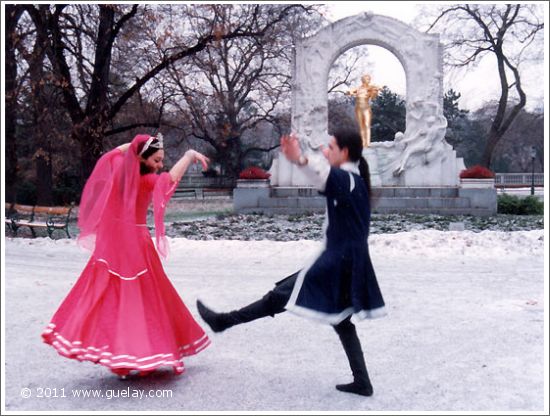 Gülay Princess and Ertuğ Puke, shooting for TV-show (TRT-INT)