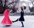 Gülay Princess and Ertuğ Puke, shooting for TV-show (TRT-INT)