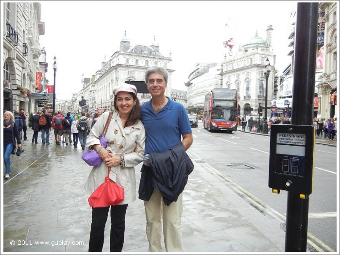 Gülay Princess and Michael Preuschl at Picadilly Circus, London