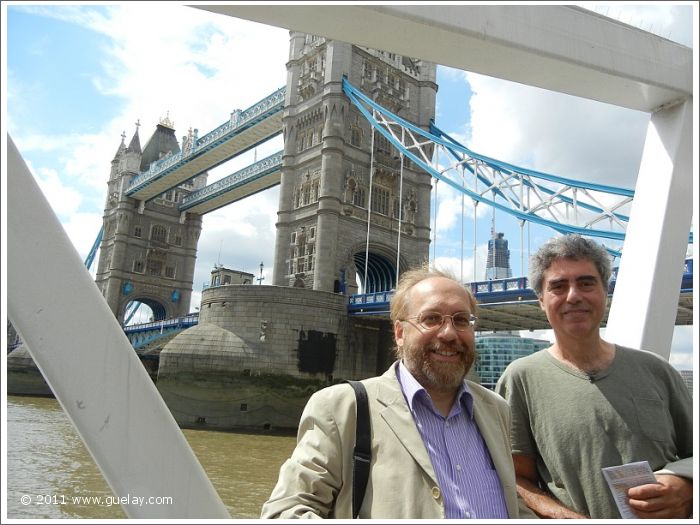 Josef Olt and Michael Preuschl at Tower Bridge, London 