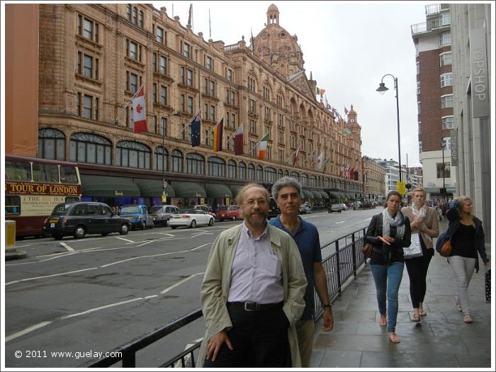 Michael Preuschl and Josef Olt at Harrods, Knightsbridge, London