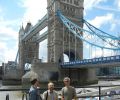 Daniel Klemmer, Josef Olt, Michael Preuschl at Tower Bridge, London