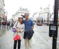 Gülay Princess and Michael Preuschl at Picadilly Circus, London