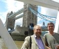 Josef Olt and Michael Preuschl at Tower Bridge, London 