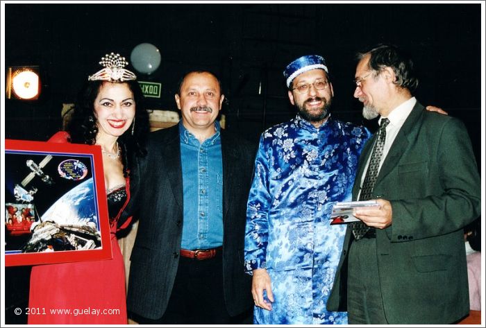 Gülay Princess, Yury Usachev, Josef W. Olt and Alexander Sled after concert (2001)