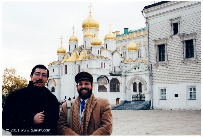 Josef Olt and Nariman Hodjati at the Kremlin in Moscow (2001)