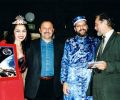 Gülay Princess, Yury Usachev, Josef W. Olt and Alexander Sled after concert (2001)