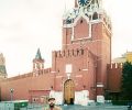 Josef Olt at Kremlin's Spasskaya Tower in Moscow (2001)