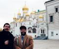 Josef Olt and Nariman Hodjati at the Kremlin in Moscow (2001)