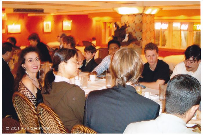 Gülay Princess & The Ensemble Aras at dinner after concert at Carnegie Hall (2005)