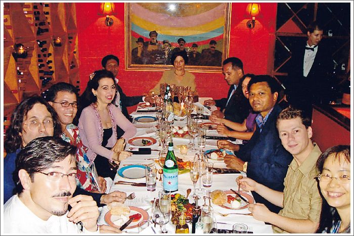 Gülay Princess &The Ensemble Aras at dinner with JoAnna Steffan, New York (2005)