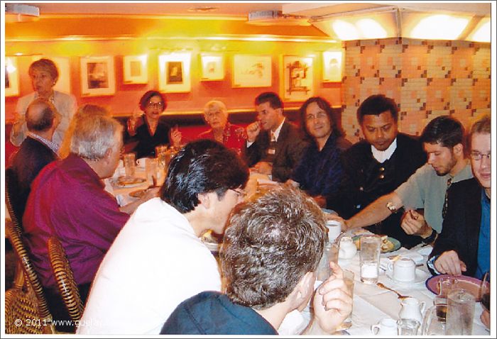 Gülay Princess & The Ensemble Aras at dinner after concert at Carnegie Hall (2005)
