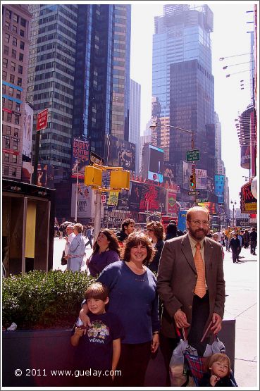 Josef Olt and Rene Rogers at Time Square, Manhattan, New York (2005)