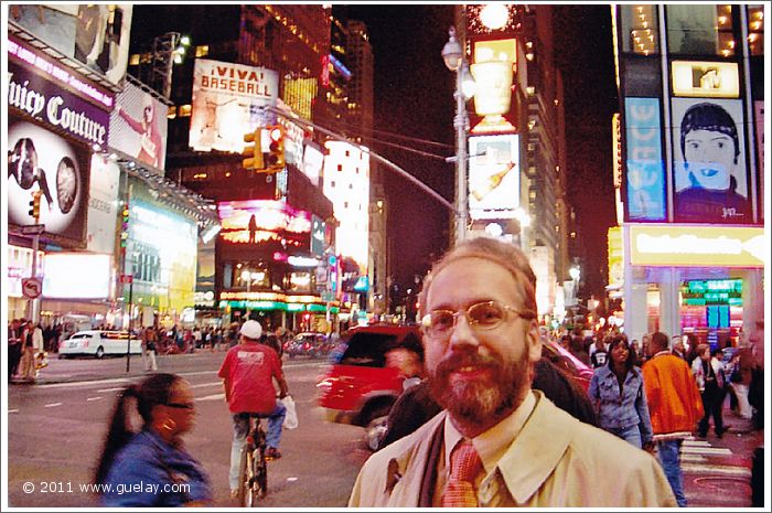 Josef Olt at Time Square in Manhattan, New York (2005)