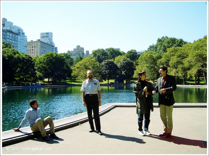 Lalu, Josef, Feng-Chiu and Nariman in Central Park, New york (2005)