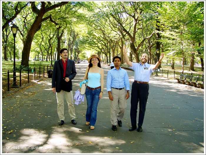 Nariman, Gülay Princess, Lalu and Josef in Central Park, New York (2005)