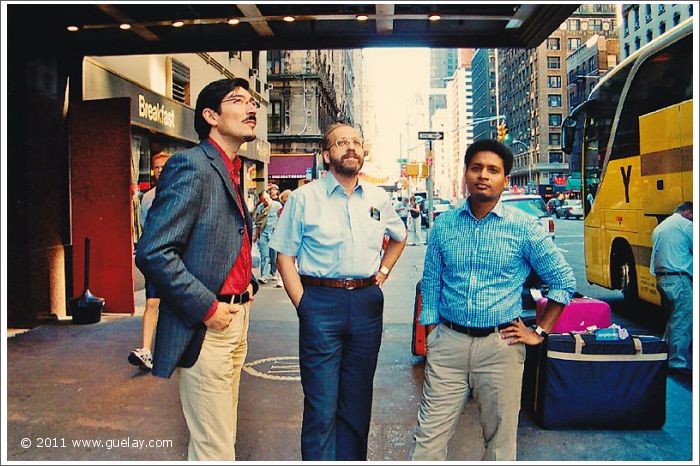 Nariman Hodjati, Lalu Joseph Alappatt and Josef Olt in New York (2005)