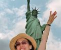 Gülay Princess with Liberty Statue, New York (2005)