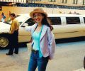 Gülay Princess in Manhattan with streched limousine, New York (2005)