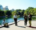 Lalu, Josef, Feng-Chiu and Nariman in Central Park, New york (2005)