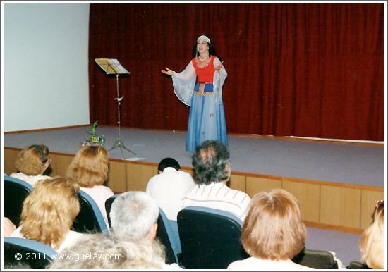 Gülay Princess at library of the state, Ayvalık (1996)