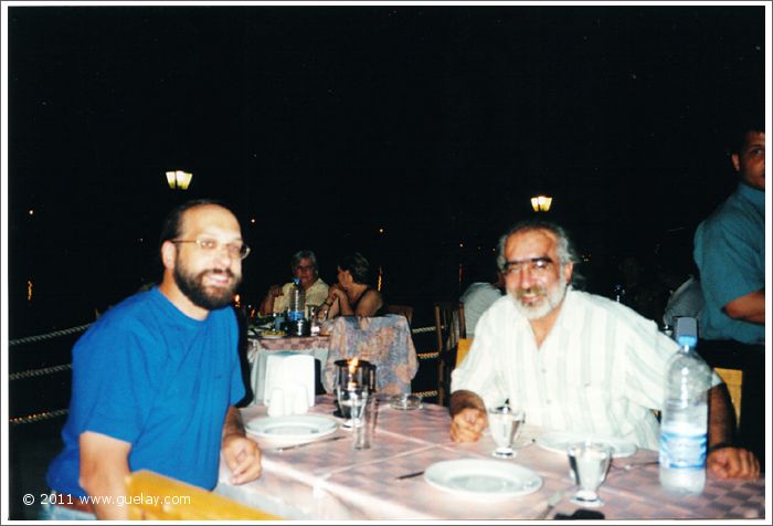Josef Olt with Dr. Köksal Durukan in Ayvalık, concert for TEMA Vakfı (1998)