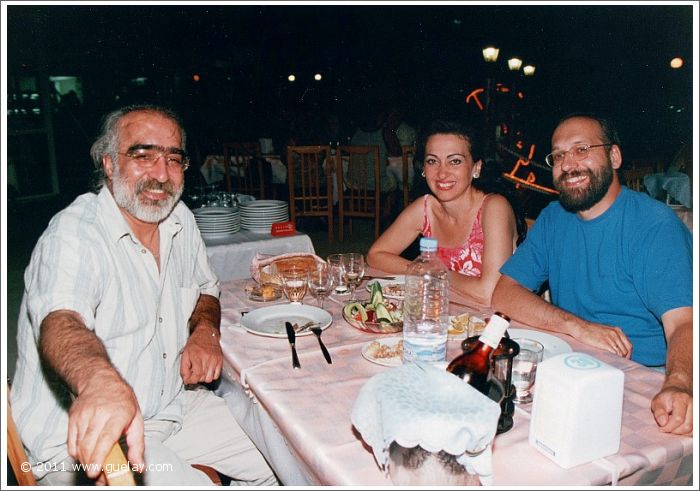 Dr. Köksal Durukan, Josef W. Olt and Gülay Princess after concert for TEMA Vakfı (1998)