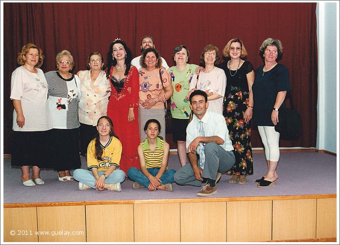 Gülay Princess after concert at library of the state, Ayvalik (1996)