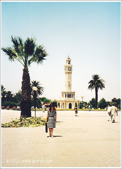 Gülay Princess at clock tower, Konak Square, Izmir (1998)