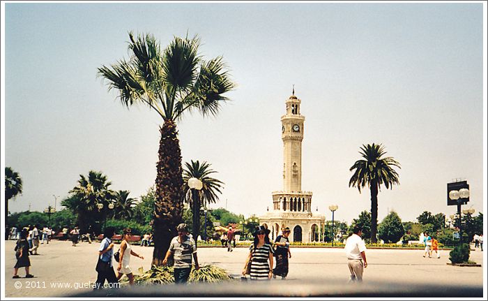 Gülay Princess at clock tower, Konak Square, Izmir (1998)