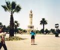 Josef Olt at clock tower, Konak Square, Izmir (1998)