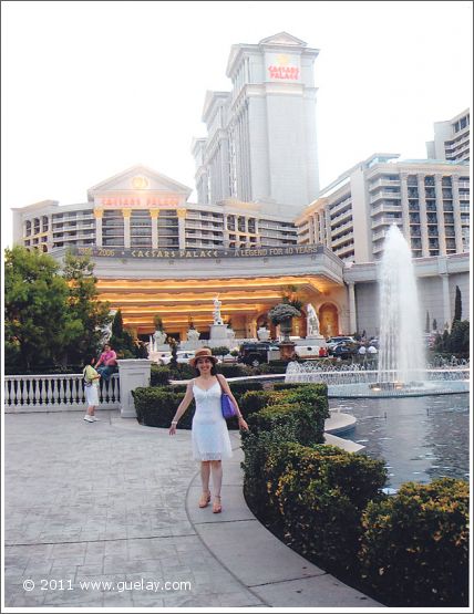 Gülay Princess in front of Cesar's Palace, Las Vegas, Nevada (2006)