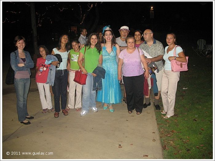 Gülay Princess after concert at Levitt Pavilion, Pasadena, California (2006)