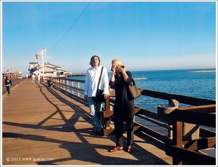 Nariman Hodjati and Ting Feng-Chiu at Stearns Wharf, Santa Barbara