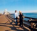Nariman Hodjati and Ting Feng-Chiu at Stearns Wharf, Santa Barbara