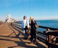 Nariman Hodjati and Ting Feng-Chiu at Stearns Wharf, Santa Barbara