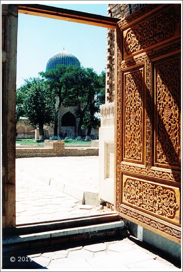 view from Bibi Khanym Mosque (1997)