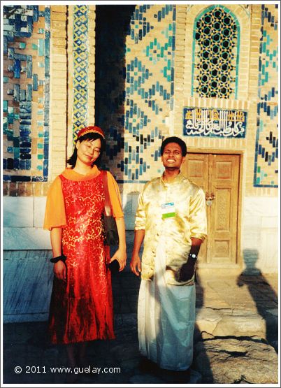 Feng-Chiu and Lalu at Sharq Taronalari Music Festival in Samarkand (2003)