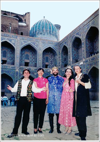 Gülay Princess & The Ensemble Aras in courtyard of Sher Dor Madrasah (1999)