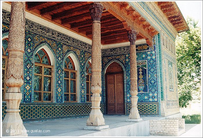 at the Mausoleum of Imam al-Bukhari near Samarkand (1997)