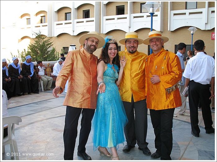 Josef Olt, Gülay Princess, Hüseyin Evirgen and Cezmi Halkalı (Hotel Afrosiyob)