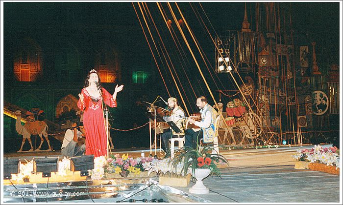 Gülay Princess & The Ensemble Aras, performance at Registan Square, Samarkand (1997)