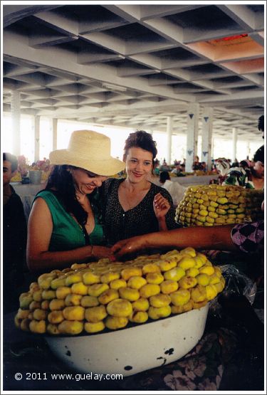 Gülay Princess and Dilbar Hidirova in Samarkand at Bazar (1997)