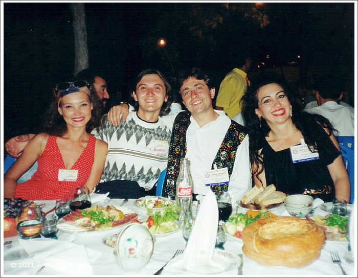 Dimitry Kuprey, Alexander Shevchenko, Gülay Princess at dinner in Samarkand (1999)