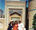 Gülay Princess, Dilbar Hidirova and Asim Al-Chalabi at Mausolum of Imam al-Bukhari (1997)